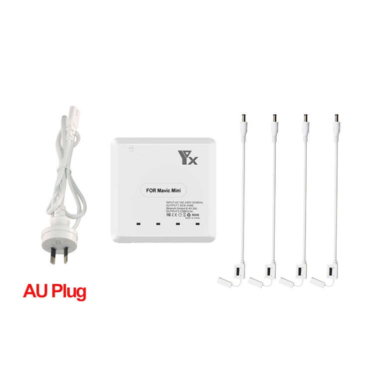 For DJI Mavic Mini Charger Battery USB 6 in 1 Hub Intelligent Battery Controller Charger, Plug Ty...