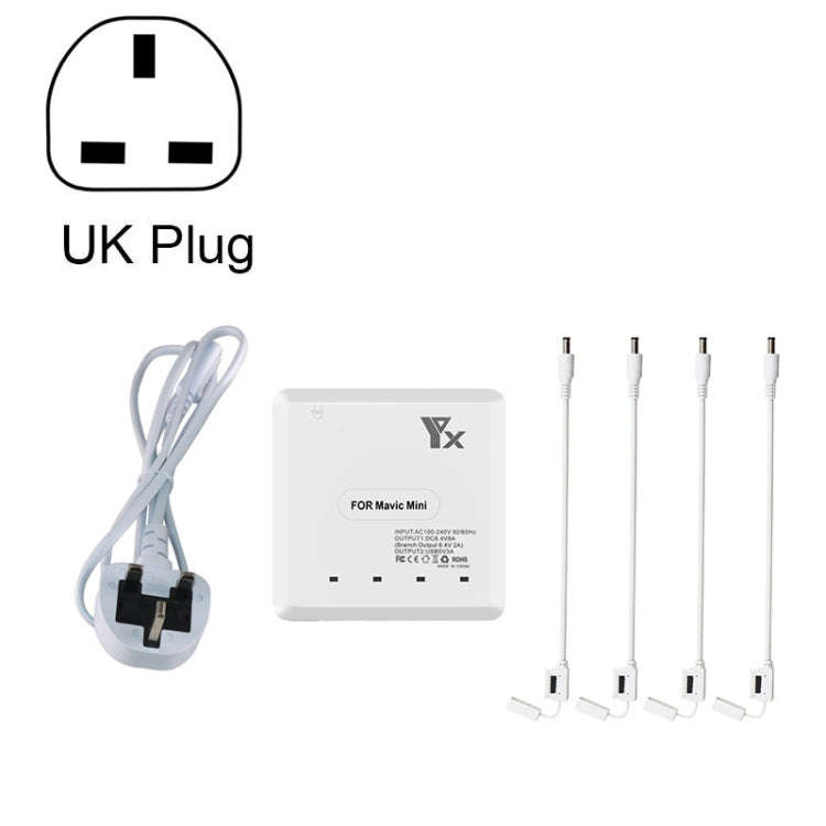 For DJI Mavic Mini Charger Battery USB 6 in 1 Hub Intelligent Battery Controller Charger, Plug Ty...