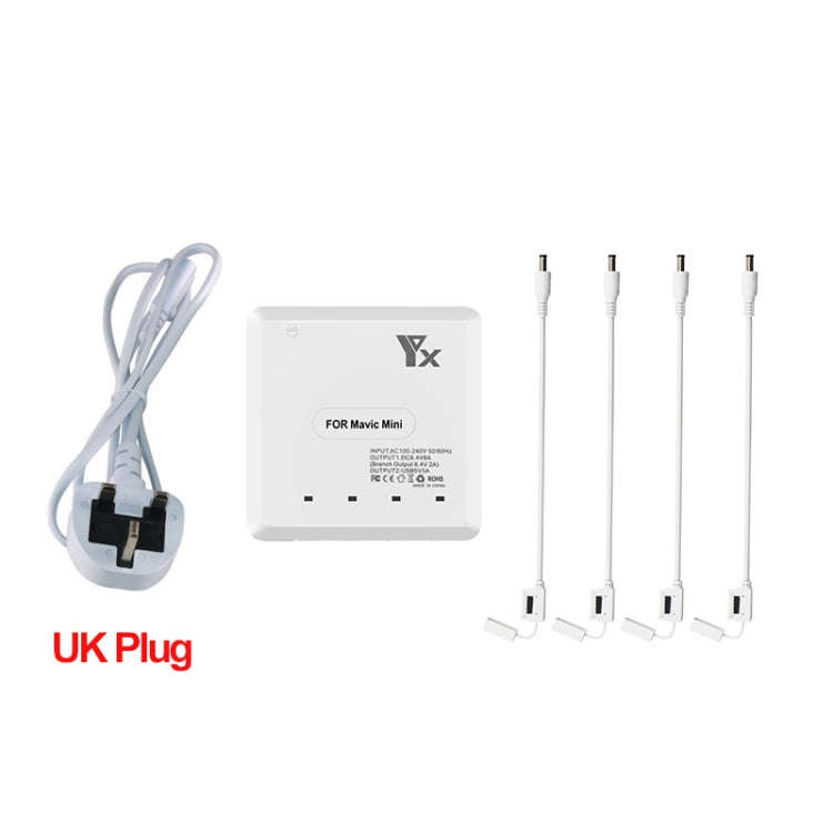 For DJI Mavic Mini Charger Battery USB 6 in 1 Hub Intelligent Battery Controller Charger, Plug Ty...