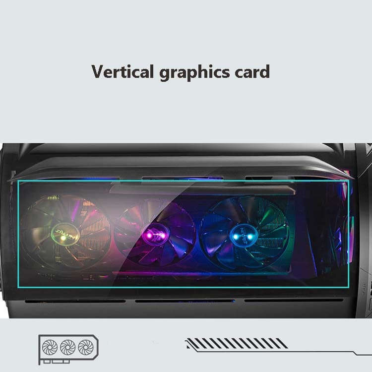 GAMEKM Genki Bomb Personality Gaming Internet Cafe Side Through Gaming Case USB 3.0 Water-cooled ...