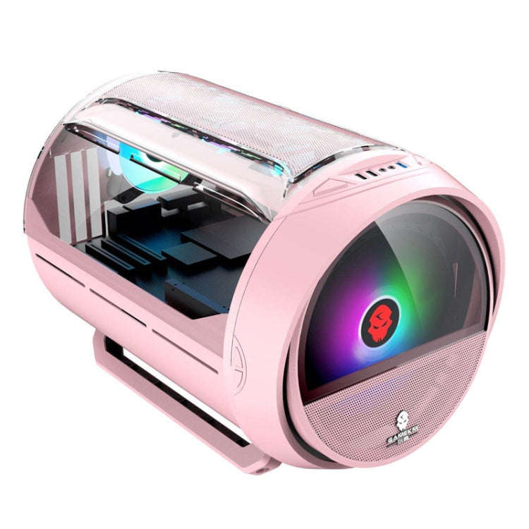GAMEKM Genki Bomb Personality Gaming Internet Cafe Side Through Gaming Case USB 3.0 Water-cooled ...