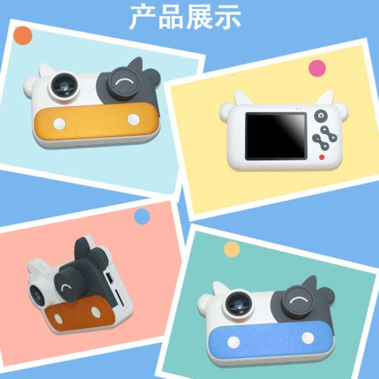 Cow WIFI Kids Camera Mini SLR Cartoon Digital Camera(Blue)