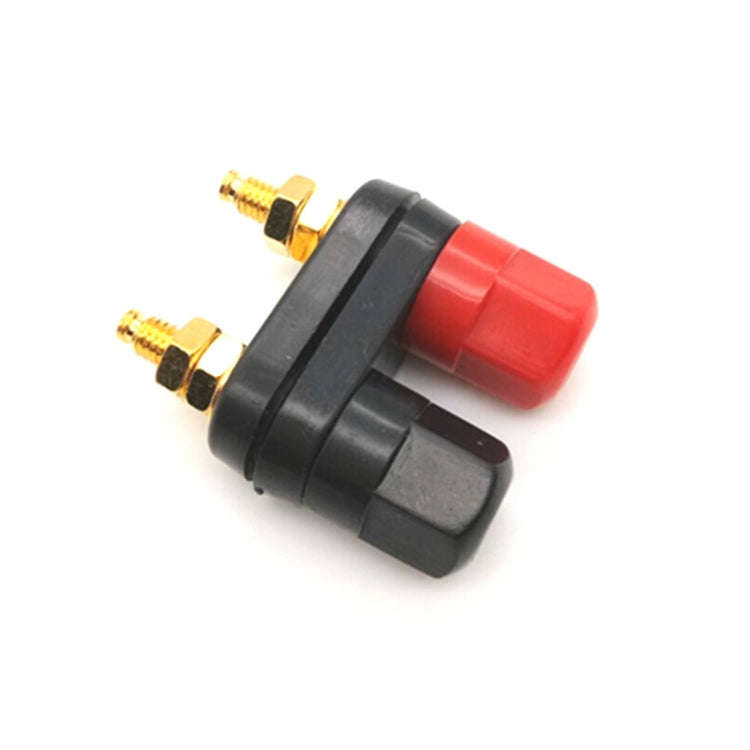 10 PCS One-piece Speaker Two-position Hexagonal Power Amplifier Terminal Red and Black Power Hexa...