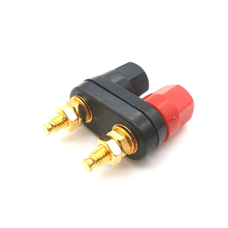 10 PCS One-piece Speaker Two-position Hexagonal Power Amplifier Terminal Red and Black Power Hexa...