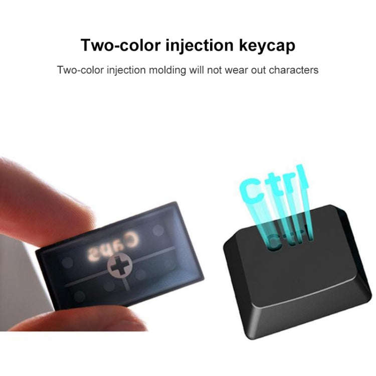 RK61 61 Keys Bluetooth / 2.4G Wireless / USB Wired Three Modes Tablet Mobile Gaming Mechanical Ke...