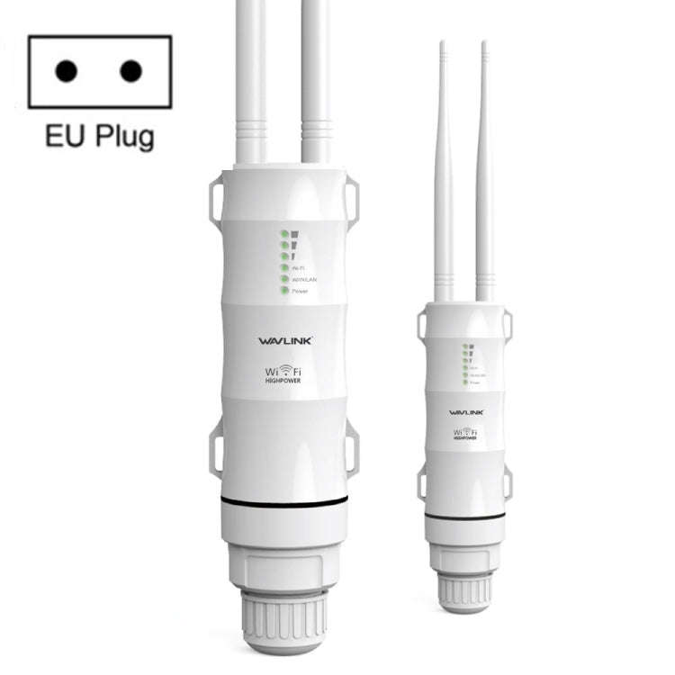 WAVLINK AC600 AP 2.4G/5G Dual Frequency Outdoor High Power Repeater, Plug Type:EU Plug