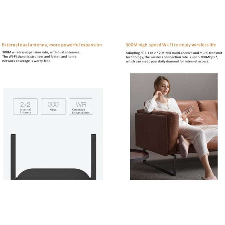 PIX-LINK WR22 300Mbps Wifi Wireless Signal Amplification Enhancement Extender, Plug Type:UK Plug(...