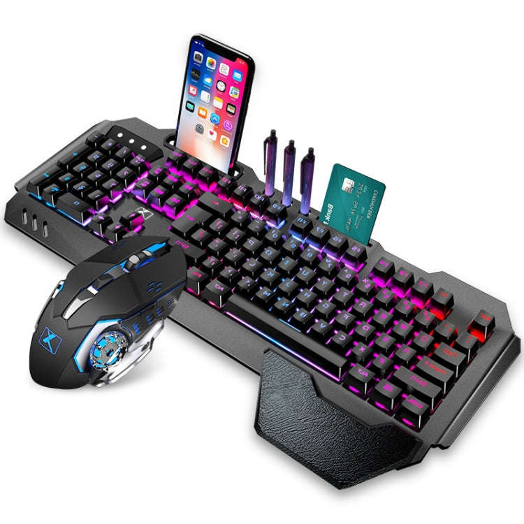 K680 RGB Rechargeable Gaming Wireless Keyboard and Mouse Set(Black)