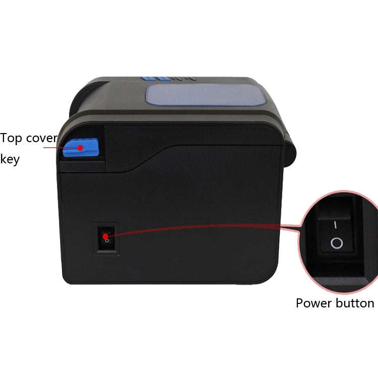Xprinter XP-370B Barcode Printer Self-adhesive QR Code Printer Label Clothing Tag Thermal Ticket ...