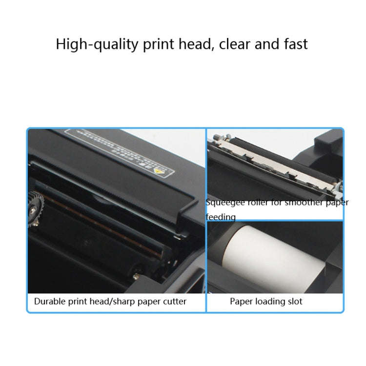 Xprinter XP-A160M Thermal Printer Catering Bill POS Cash Register Printer, Style:US Plug(Network ...