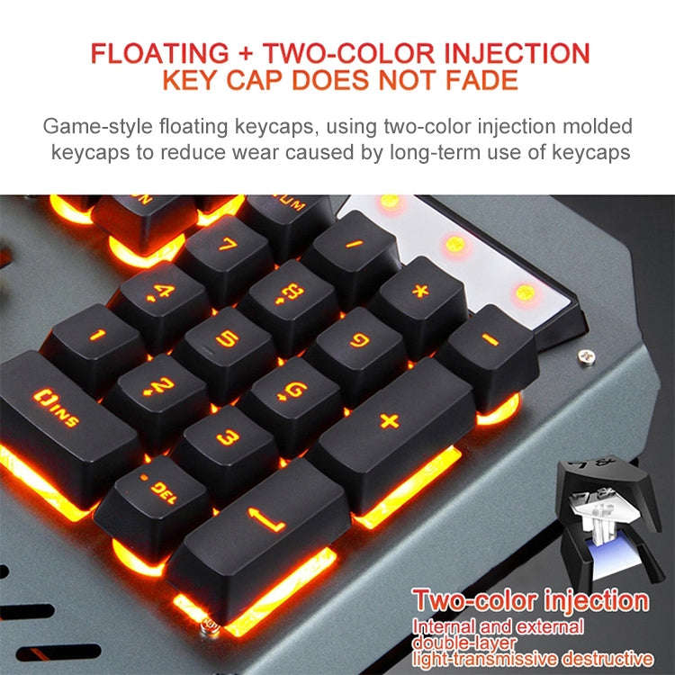 618 Internet Cafe Game Manipulator Keyboard and Mouse Set, Cable Length: 1.6m(Black)