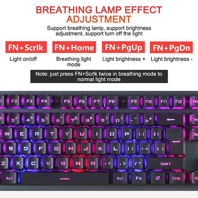 618 Internet Cafe Game Manipulator Keyboard and Mouse Set, Cable Length: 1.6m(Black)