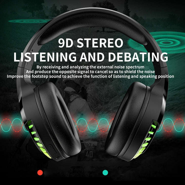 SH33 Bluetooth Wired Dual-mode RGB Headset Mobile Phone Heavy Bass Noise Reduction Gaming Headset...