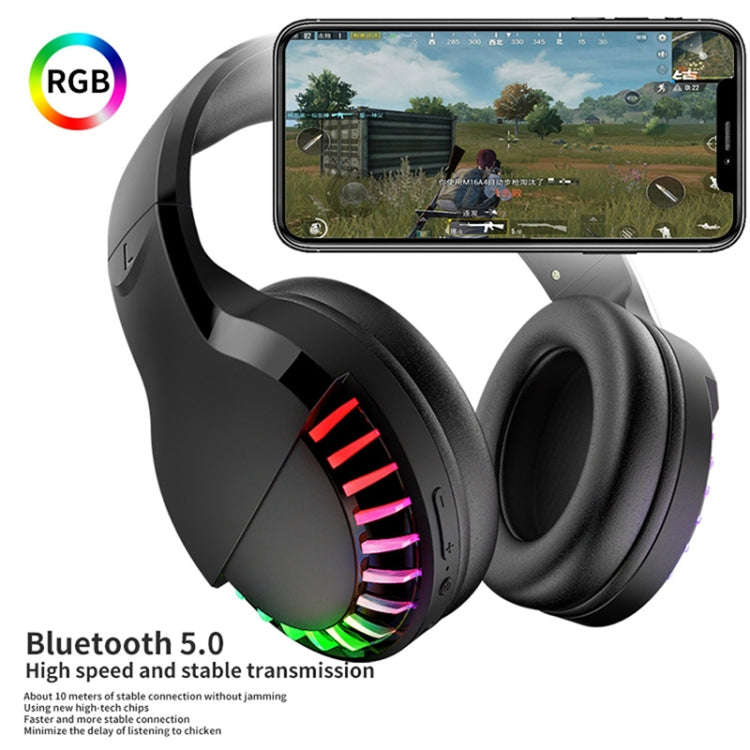 SH33 Bluetooth Wired Dual-mode RGB Headset Mobile Phone Heavy Bass Noise Reduction Gaming Headset...