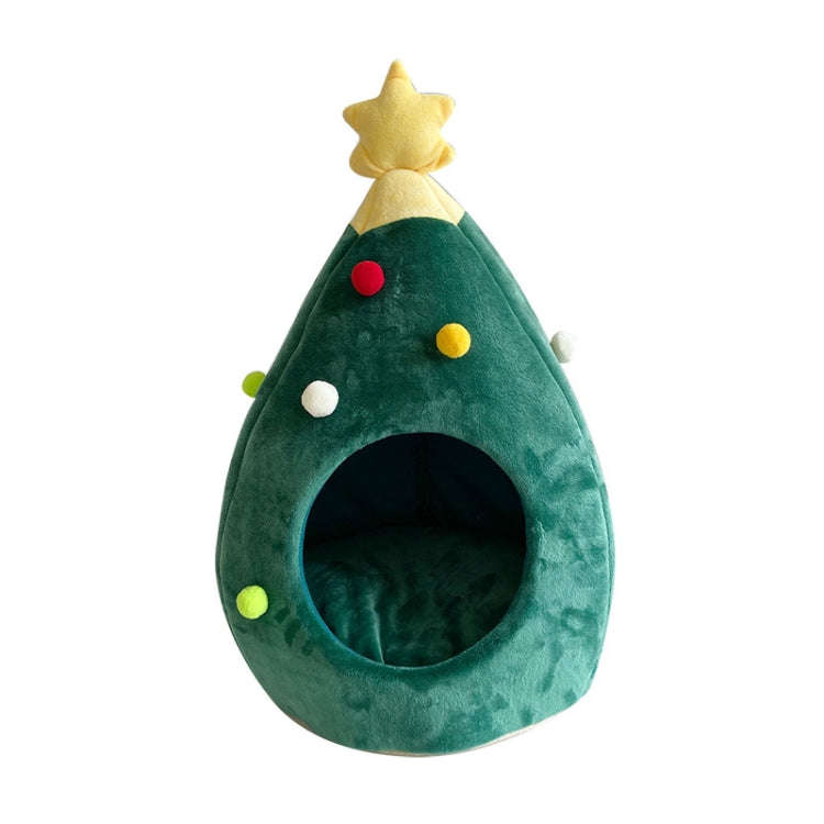 Christmas Tree Pet House Warm Winter Pet Supplies, Size:M
