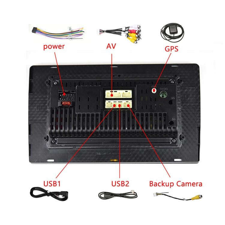 Universal Machine Android Smart Navigation Car Navigation DVD Reversing Video Integrated Machine,...