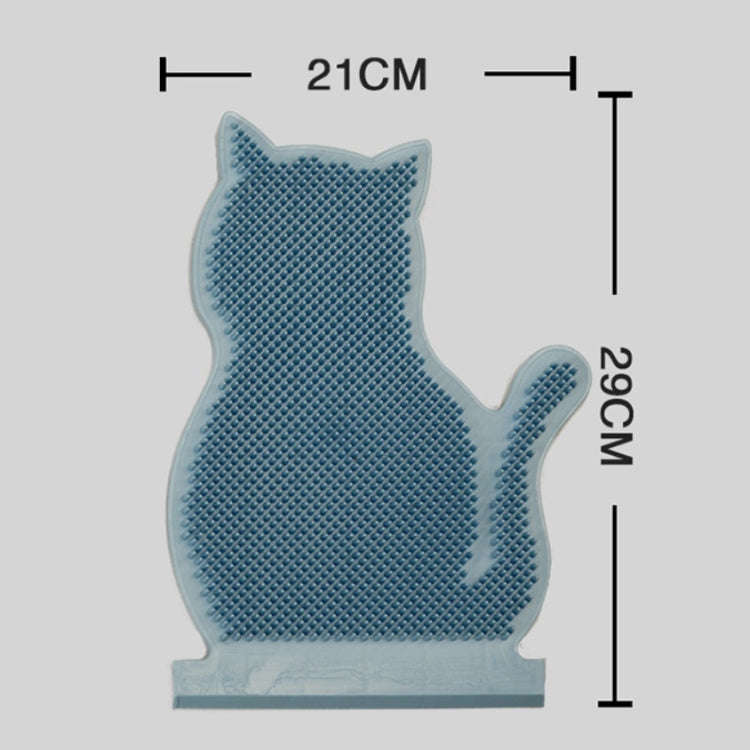 Fixed Door Seam Cat Rubbing Device Anti-itching & Hair Removal Massage Brush Pet Supplies(Blue)