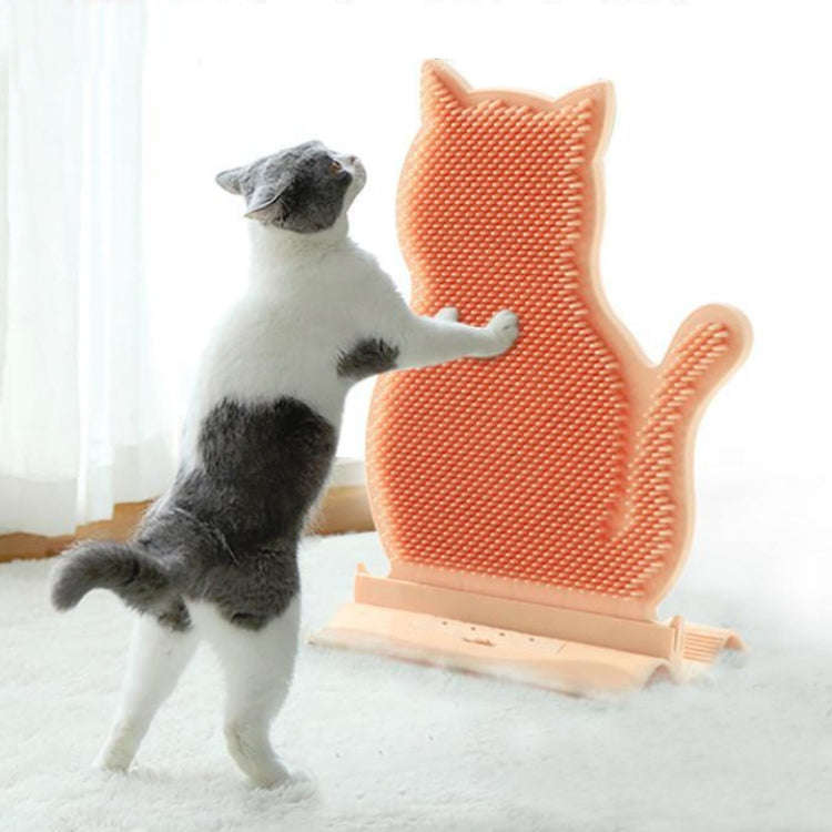 Fixed Door Seam Cat Rubbing Device Anti-itching & Hair Removal Massage Brush Pet Supplies(Blue)