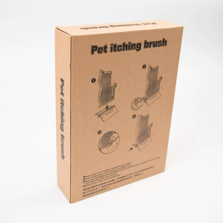 Fixed Door Seam Cat Rubbing Device Anti-itching & Hair Removal Massage Brush Pet Supplies(Blue)