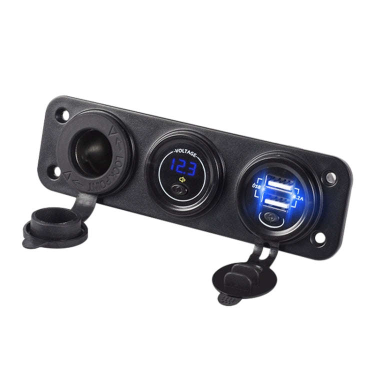 Car Mobile Phone Charger Multi-Port Fast Charging with Cigarette Lighter Multi-Function Digital D...