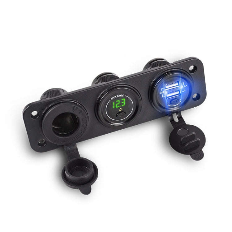 Car Mobile Phone Charger Multi-Port Fast Charging with Cigarette Lighter Multi-Function Digital D...
