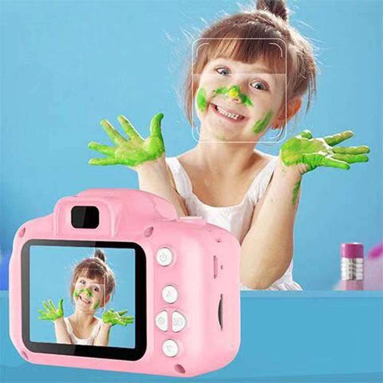 13.0 MP + Card Reader HD Children Toy Portable Digital SLR Camera(Blue)