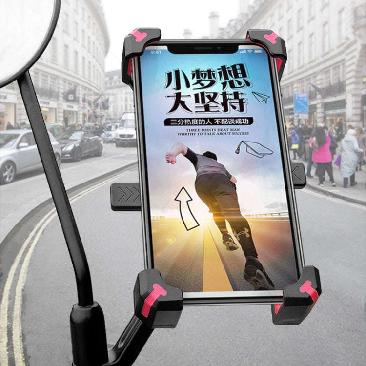 Electric Bicycle Mobile Phone Holder Can Be Rotated 360-degree Mobile Phone Holder Four-way Adjus...