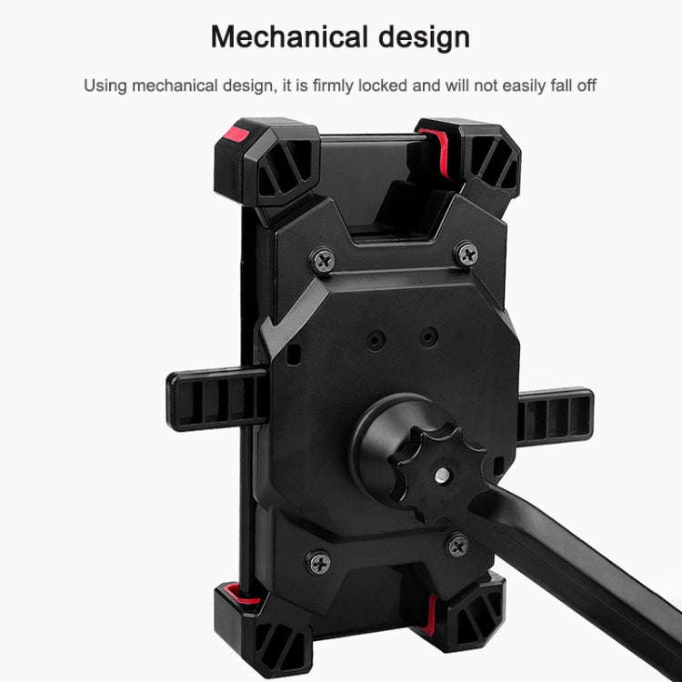 Electric Bicycle Mobile Phone Holder Can Be Rotated 360-degree Mobile Phone Holder Four-way Adjus...