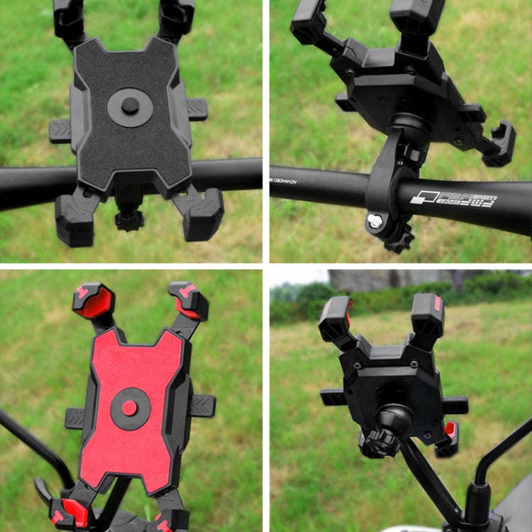Electric Bicycle Mobile Phone Holder Can Be Rotated 360-degree Mobile Phone Holder Four-way Adjus...