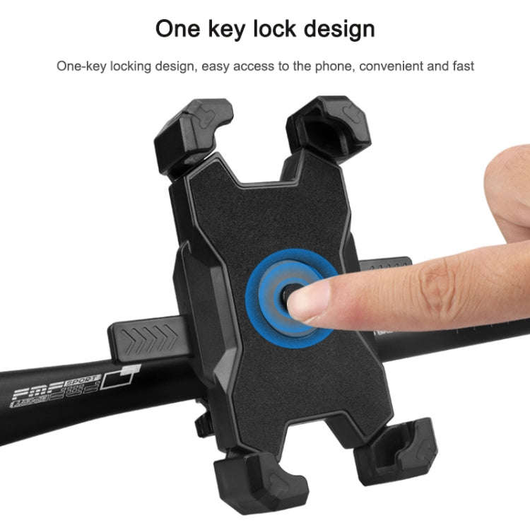 Electric Bicycle Mobile Phone Holder Can Be Rotated 360-degree Mobile Phone Holder Four-way Adjus...