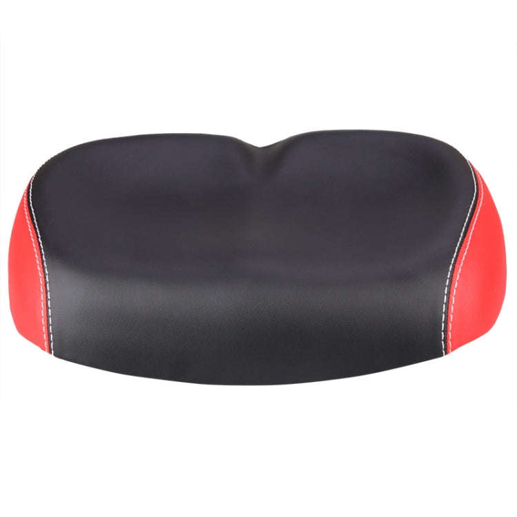 Bicycle Seat Mountain Bike Seat Cushion Shock Absorption no Nose Saddle Riding Equipment(Red)