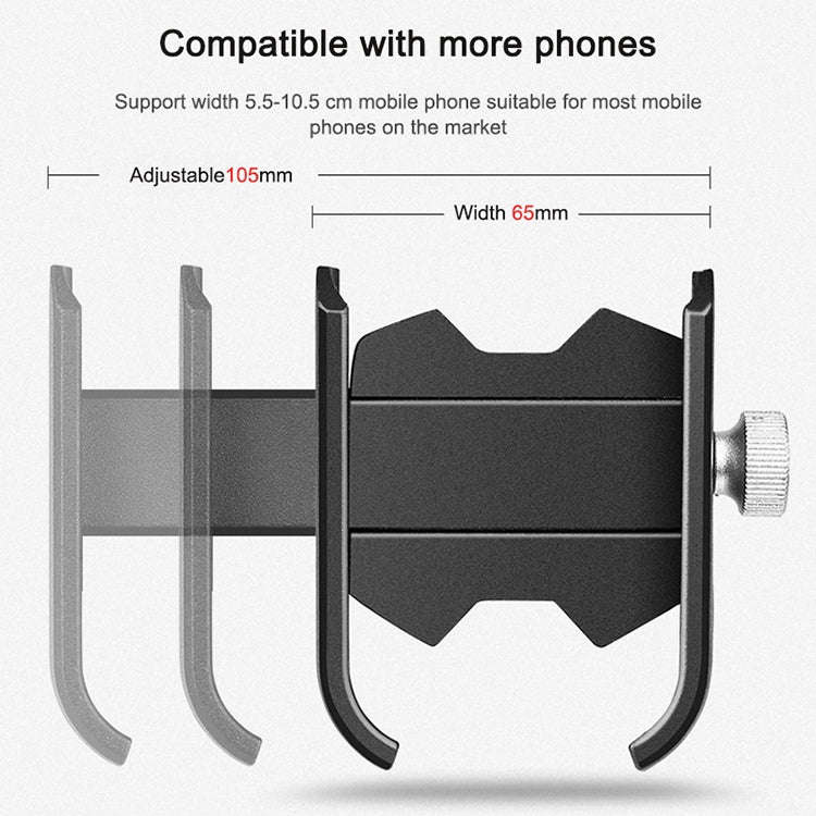 Bicycle Mobile Phone Holder Motorcycle Electric Car Navigation Mobile Phone Holder, Style:Handleb...
