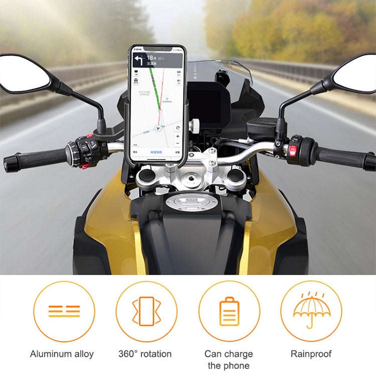 Bicycle Mobile Phone Holder Motorcycle Electric Car Navigation Mobile Phone Holder, Style:Rearvie...