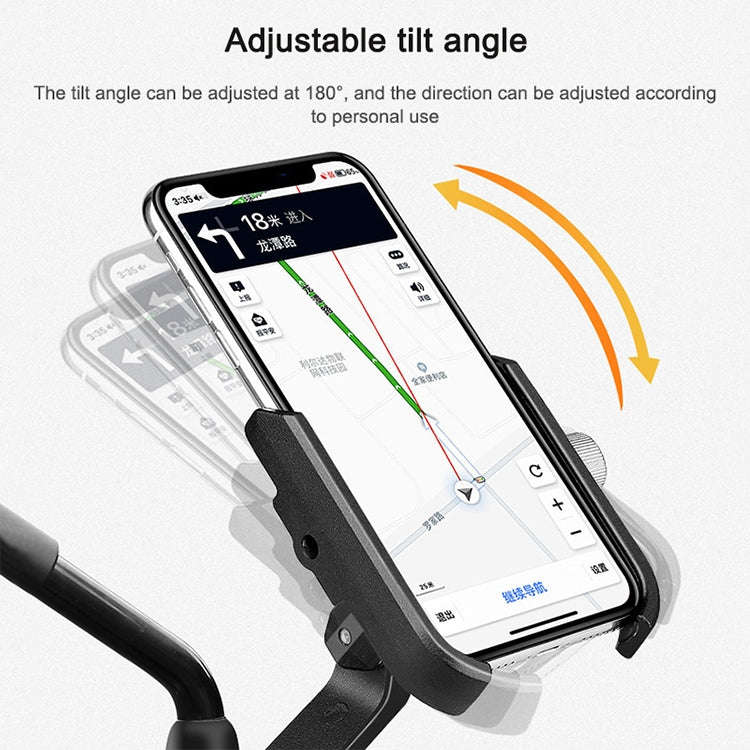 Bicycle Mobile Phone Holder Motorcycle Electric Car Navigation Mobile Phone Holder, Style:Rearvie...