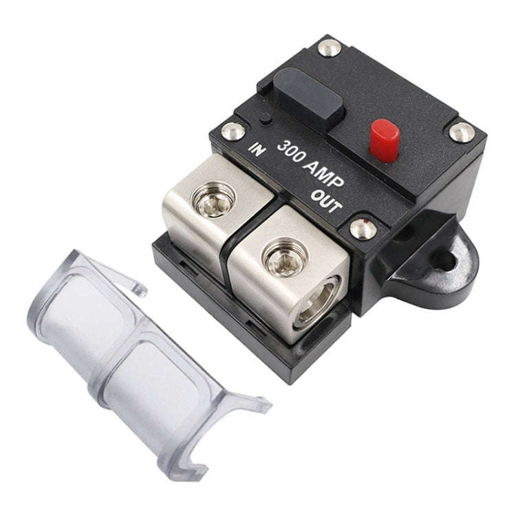300A Auto Circuit Breaker Car Audio Fuse Holder Power Insurance Automatic Switch(Black)