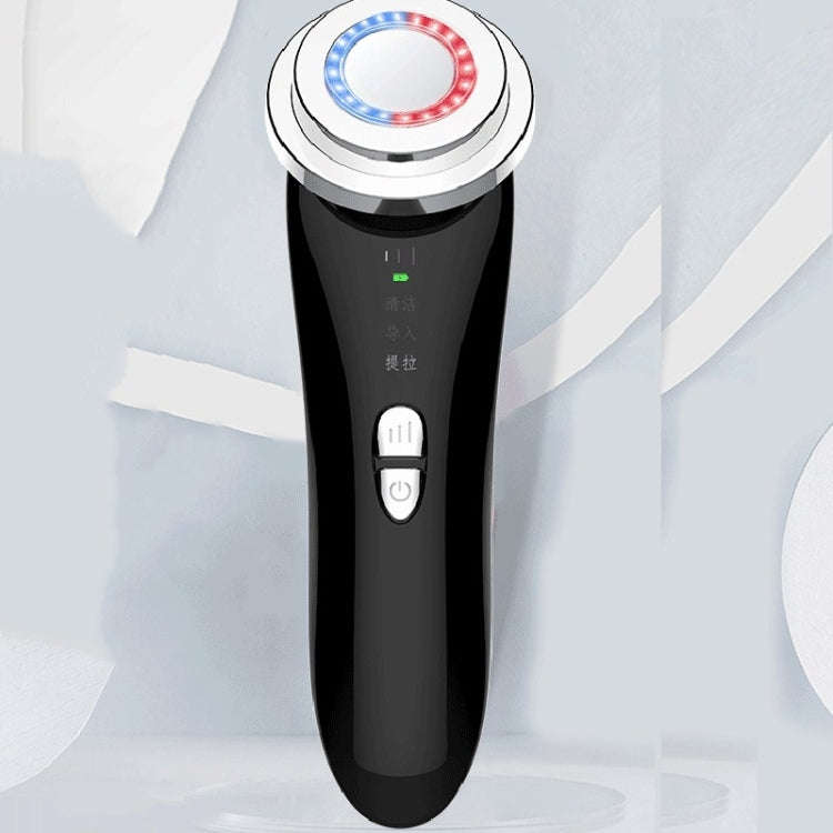 Facial Electronic Beauty Instrument Ultrasonic Ion Red And Blue Color Light Introduction Instrume...