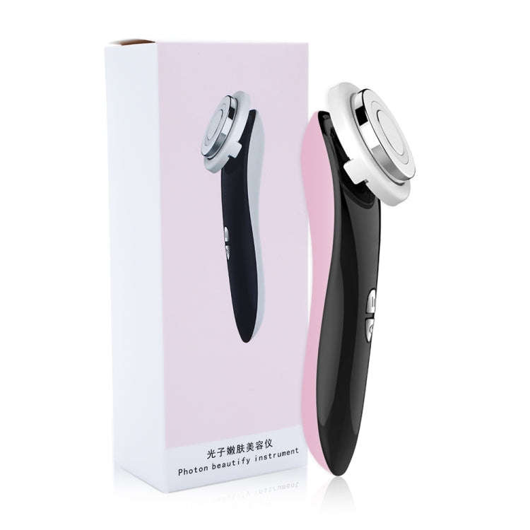 Facial Electronic Beauty Instrument Ultrasonic Ion Red And Blue Color Light Introduction Instrume...