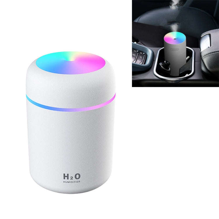 Colorful Cup Humidifier USB Car Air Purifier(White)
