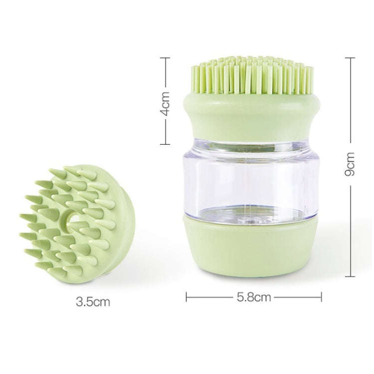 Pet Bath Brush Silicone Multifunctional Massage Pet Supplies(Pink)