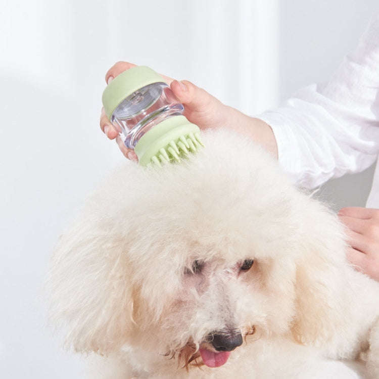 Pet Bath Brush Silicone Multifunctional Massage Pet Supplies(Pink)