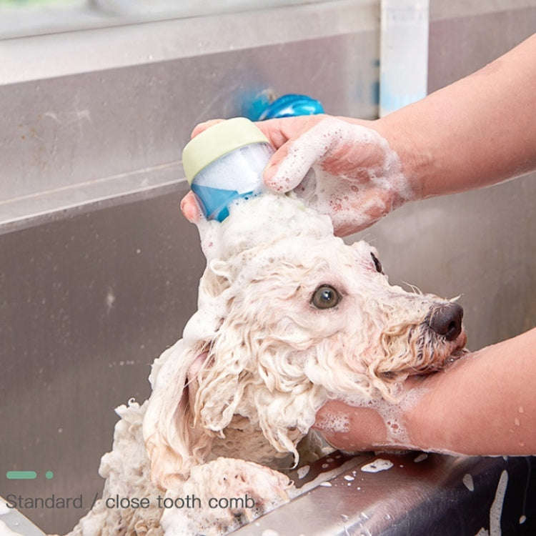 Pet Bath Brush Silicone Multifunctional Massage Pet Supplies(Pink)