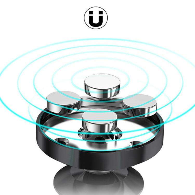 Car Phone Holder Alloy Magnetic Universal Dual Ball Rotating Car Phone Holder,, Color: Black (Sin...