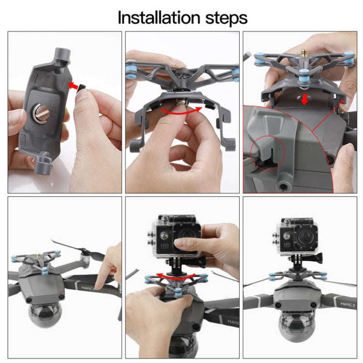 RCSTQ RCGEEK for DJI Mavic 2 Multi-function Expansion Bracket Shock Mount Set Shock Mount Bracket...