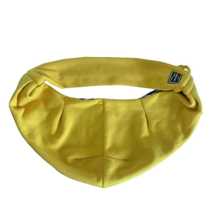 Pet Outing Carrier Bag Cotton Messenger Shoulder Bag, Colour: Yellow