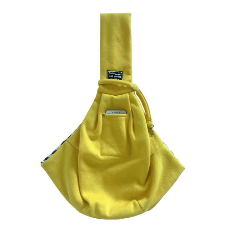 Pet Outing Carrier Bag Cotton Messenger Shoulder Bag, Colour: Yellow