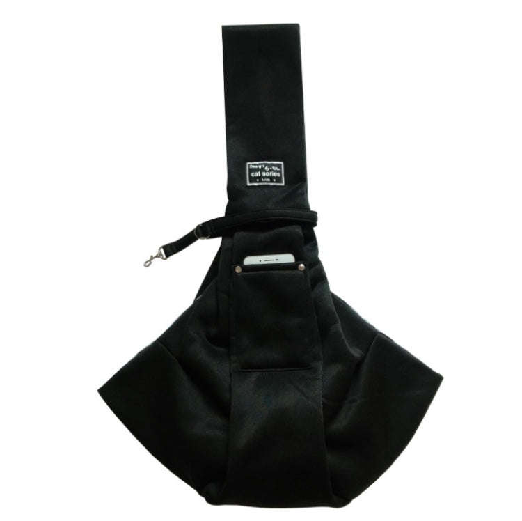 Pet Outing Carrier Bag Cotton Messenger Shoulder Bag, Colour: Black