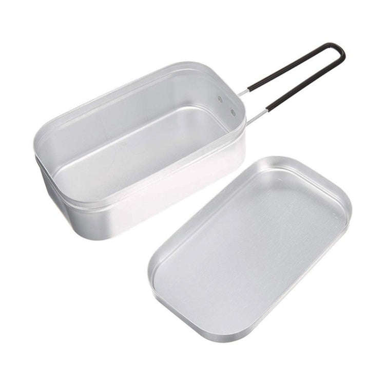 Outdoor Travel Camping Camping Lunch Box Portable Foldable Aluminum Lunch Box Retro Lunch Box Sma...