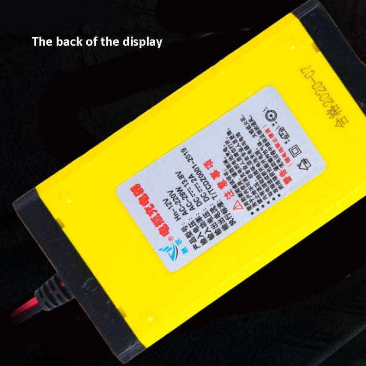 12V Motorcycle Battery Charger Smart Repair Full Automatic Stop Charger,CN Plug