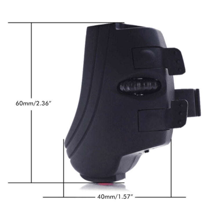 GM306 2.4GHz Wireless Finger Lazy Mice with USB Receiver(Black)