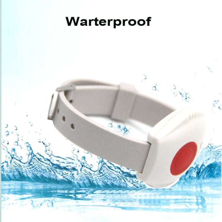 EM-70 Wireless Emergency Alarm Wristband Sending Help Signal Fall Detect SOS Button for Old Peopl...